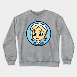 Patriot Portrait - Chibi Elizabeth Maxwell Steele (Large Print) Crewneck Sweatshirt